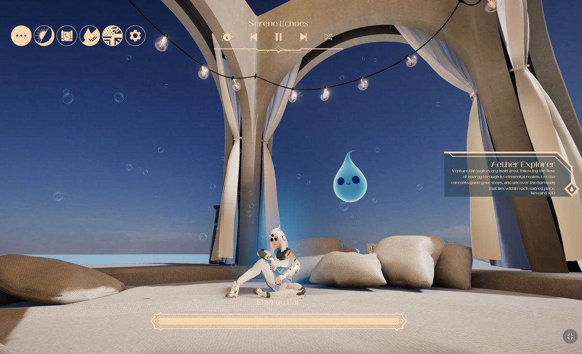iraxlab's tweet image. Just visited Aqua Aeterna in @Spatial_io —
a beautifully peaceful world that feels like floating in thought.
Left with the Blue Spirit aura… 💙🌊
Highly recommended for a moment of calm.
@AetherealStds #iraxlab #SpatianGuide #lightkeeper #Web3 #spatial #VirtualExperience