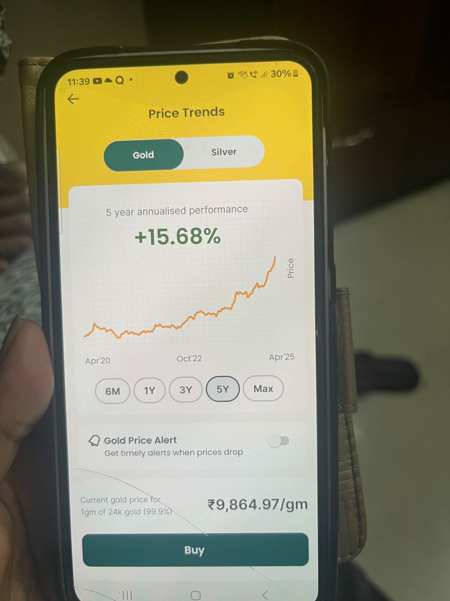 gar_ahuja's tweet photo. @gullakmoneyapp why does your live gold price changes from homepage to withdrawal page? On homepage, it seems 9.8K and on withdrawal page, it changes to 9.5K. https://t.co/t56lgzRplz