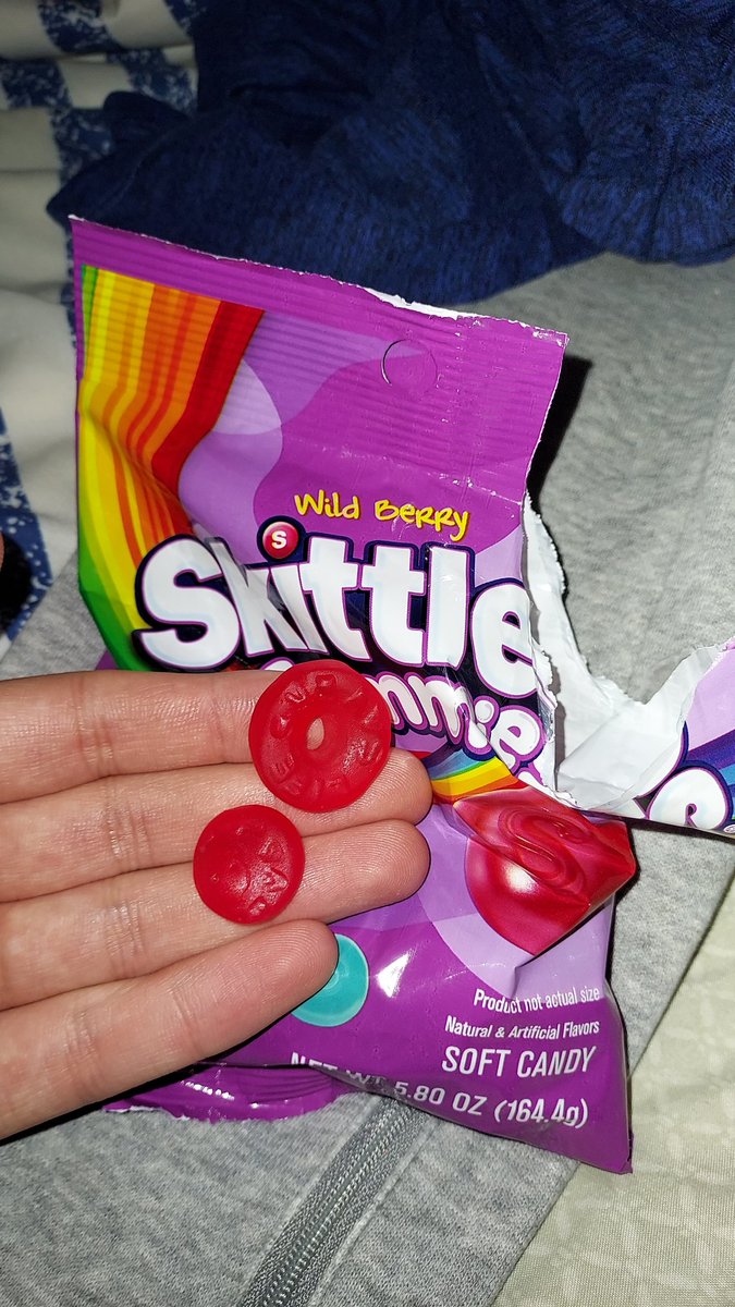 KennethWarding2's tweet photo. Was eating some Skittles gummies I got for Easter, and as I was eating some, I noticed a life saver was accidentally mixed in https://t.co/kf4QLL3qkE