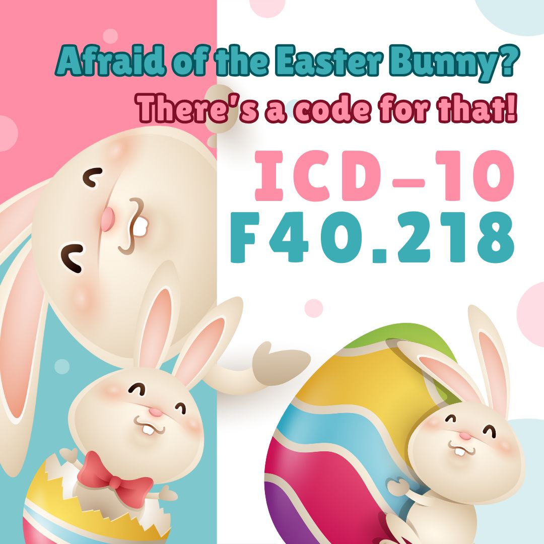 AMBAnet's tweet image. 🐰 Afraid of the Easter Bunny?
Yep… there’s a code for that! 🧾😂
#MedicalCodingHumor #ICD10 #BillingLife #CoderProblems #EasterEdition