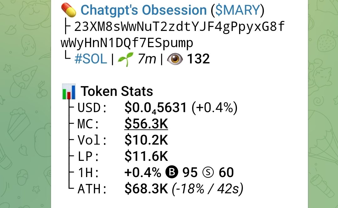 Solmaker0's tweet photo. 23XM8sWwNuT2zdtYJF4gPpyxG8fwWyHnN1DQf7ESpump
$MARY UP 2.9X https://t.co/UUi6QtNS6C