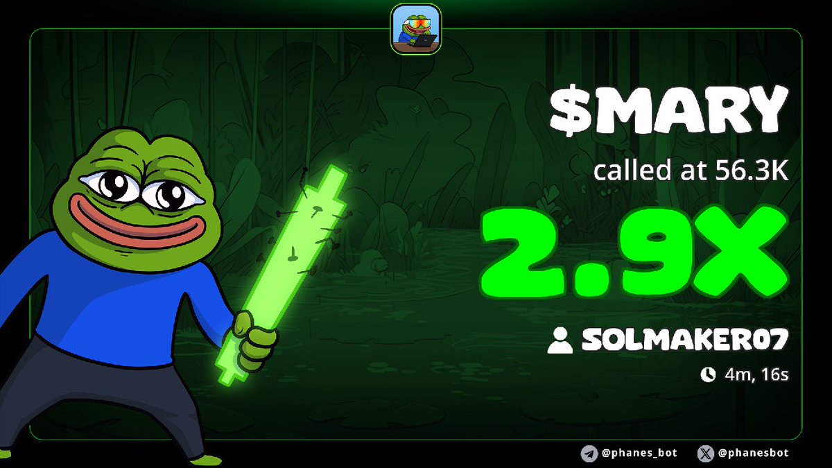 Solmaker0's tweet photo. 23XM8sWwNuT2zdtYJF4gPpyxG8fwWyHnN1DQf7ESpump
$MARY UP 2.9X https://t.co/UUi6QtNS6C