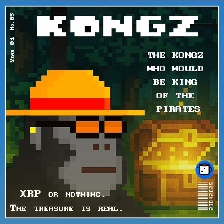 🌊 HEAR YE, HEAR YE! 🌊

A lone Kongz sets sail to conquer the Seven Seas. His target? The Forbidden Treasure of the XRP Ledger! #KongzXRPL 🗺️🔥

There are 1,111 pieces to this treasure map... Each one is an NFT.
Will you claim yours before the tides turn? 👑👀