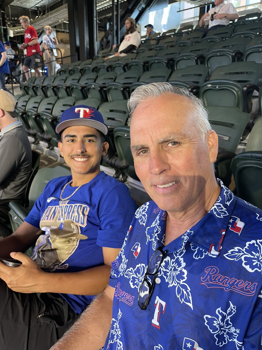ShawBaseballMom's tweet photo. Let’s go Rangers! 
#GlobeLifeOfTheParty https://t.co/hR6hSmkqnO