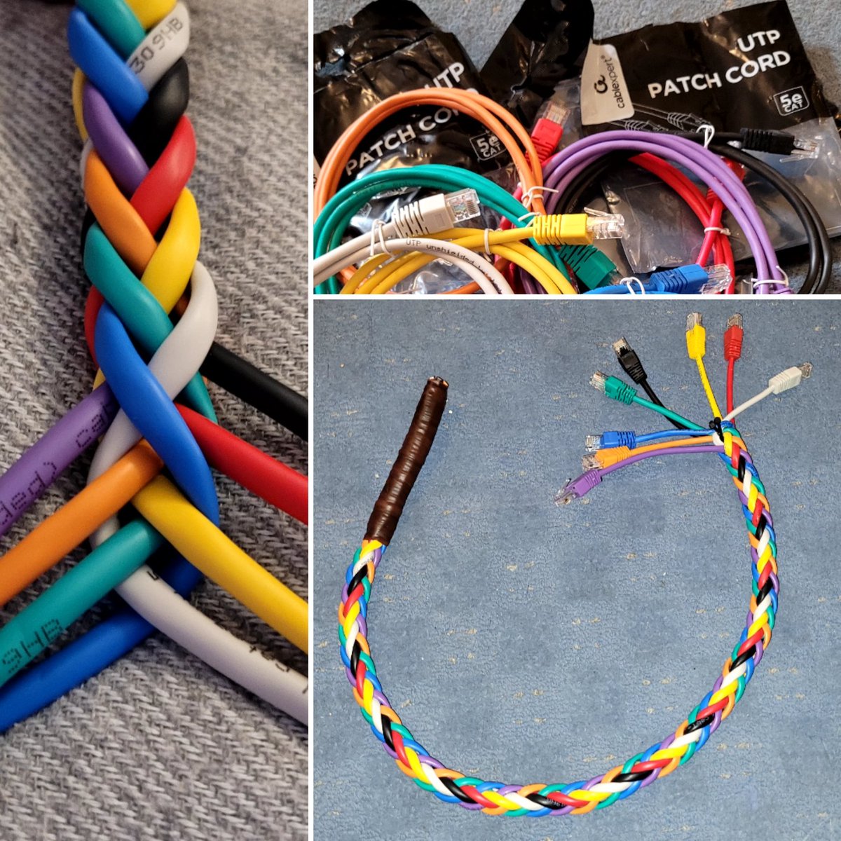 tuxmartin's tweet image. Velikonoční UTP pomlázka 😁

#velikonoce #velikonocnidekorace #pomlazka #utp #cable #utpcable #patchcables #patchcord #twistedcables #easter #ethernet #electric #electriccable #cat5e #tradice