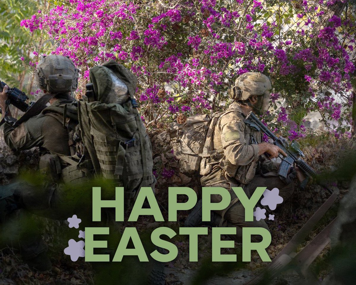 Danielcohen_101's tweet photo. Happy Easter from here🎊👏

#IDF🇮🇱 #TelAviv #standwithisreal #Israel #Jerusalen #Gaza #israeliarmy https://t.co/a4d4OGCQNl