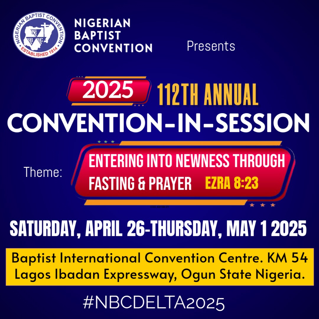 Comforterbapt's tweet photo. @OfficialNBCHQ @ariseforimpact @micdolly #NBCIS, #NBCDELTA2025 #FASTINGANDPRAYER
#NigerianBaptistConvention https://t.co/rwsgDM8WYG