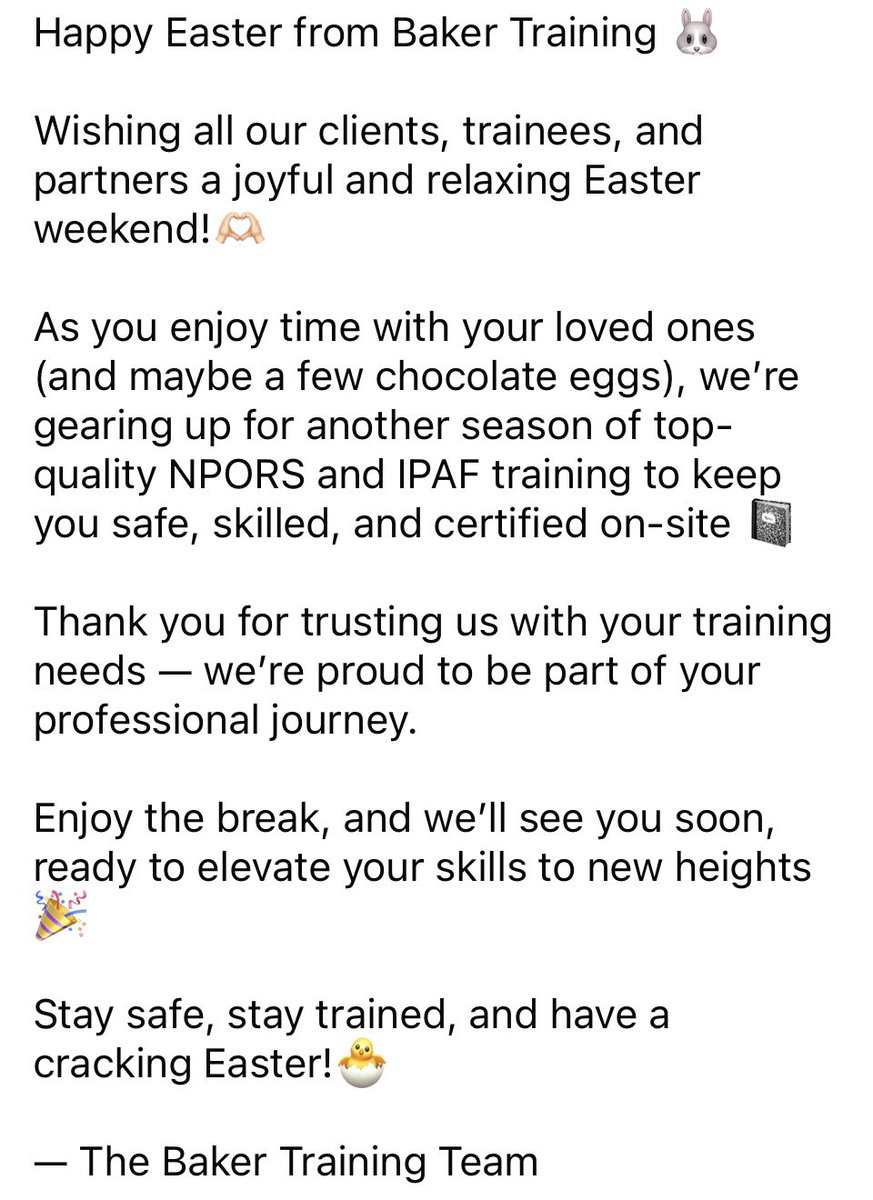 BakerTraining's tweet photo. #IPAF #SafetyFirst #ConstructionSafety #CertifiedOperators #PoweredAccess #BakerTraining #Lincolnshire #Sleaford #PWTHire #BakerPlantHire #SafetyTraining #ElevatedWorkPlatform #IPAFOperator #WorkAtHeight #PoweredAccess #MEWPTraining #SafeOperations #WorkPlaceSafety #IPAFCertified https://t.co/4ldLgHmH4G