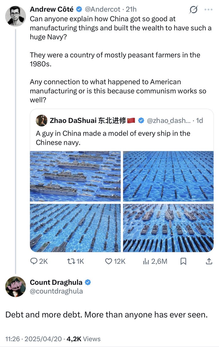 He thinks it’s a criticism but he’s unconsciously making the MMT argument