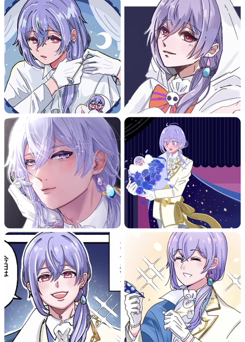 大月兎さん、本家のお顔って少しつり眉でキリッとした印象なんだけど、己のファンアート軒並み無視してて笑った。 
