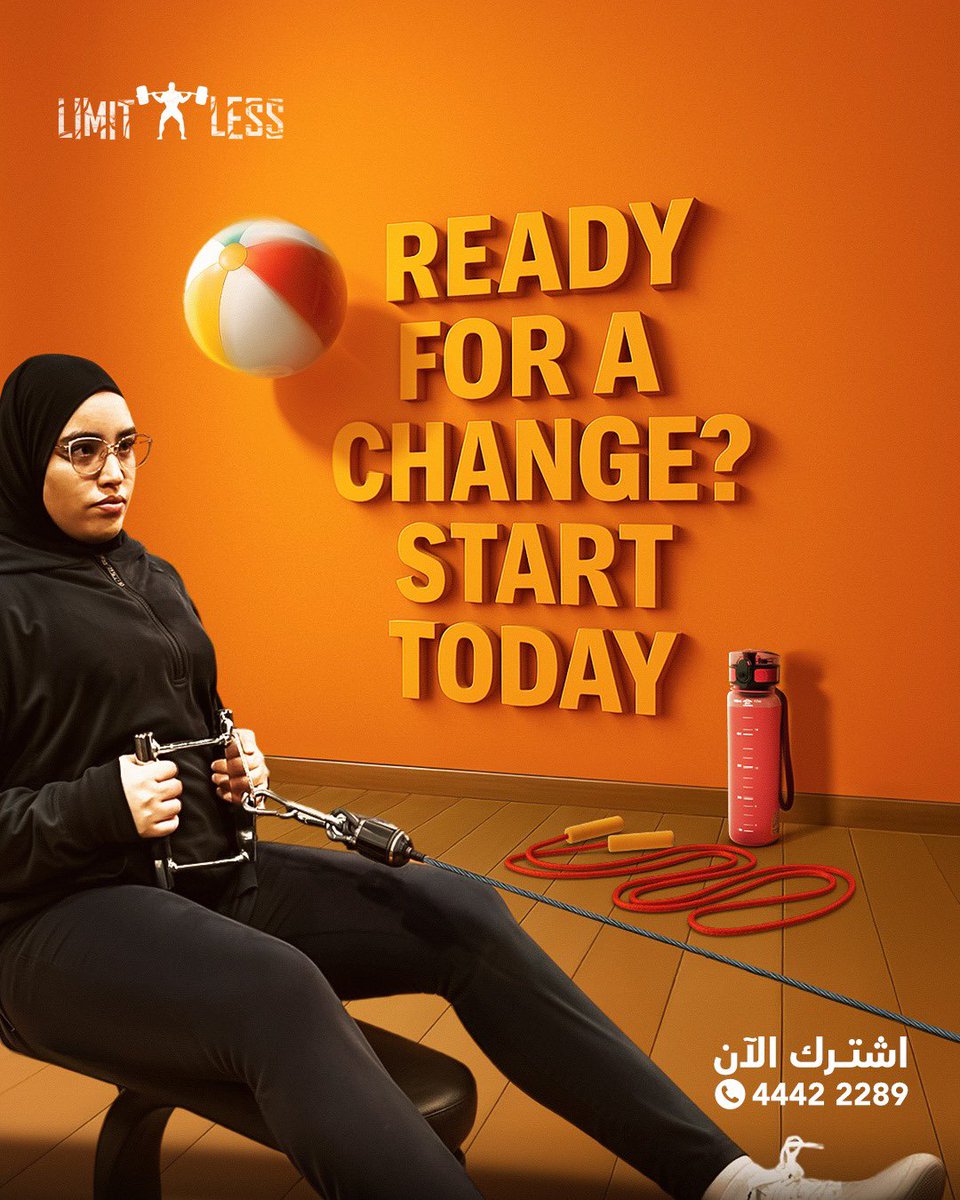 Limit_lessGym's tweet photo. Change is scary. Staying the same is scarier.
Stop waiting for the “perfect time.” Your perfect time is now.
Start your Limitless journey today.
#LimitlessGym #QatarFitness https://t.co/0KMLxFH9sm