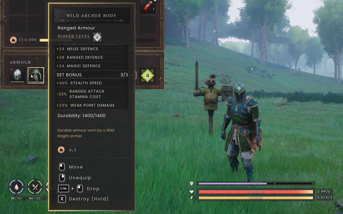 Finally was able to craft the hunter stagbow and the full wild hunter set.

Excited for range to be released in Runescape Dragonwilds!