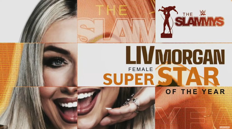 WrestleMontana's tweet photo. Liv Morgan Is The Female Superstar Of  The Year 🔥
#Slammys https://t.co/BxfpeTMmMy