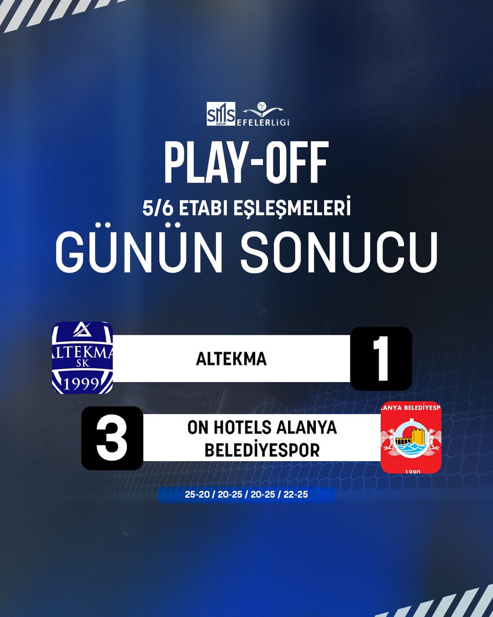 SMS Grup Efeler Ligi 5-6 etabında oynanan son maçta On Hotels Alanya Bld. , Altekma karşısında maçtan 3-1 galibiyetle ayrıldı!🔥🏐