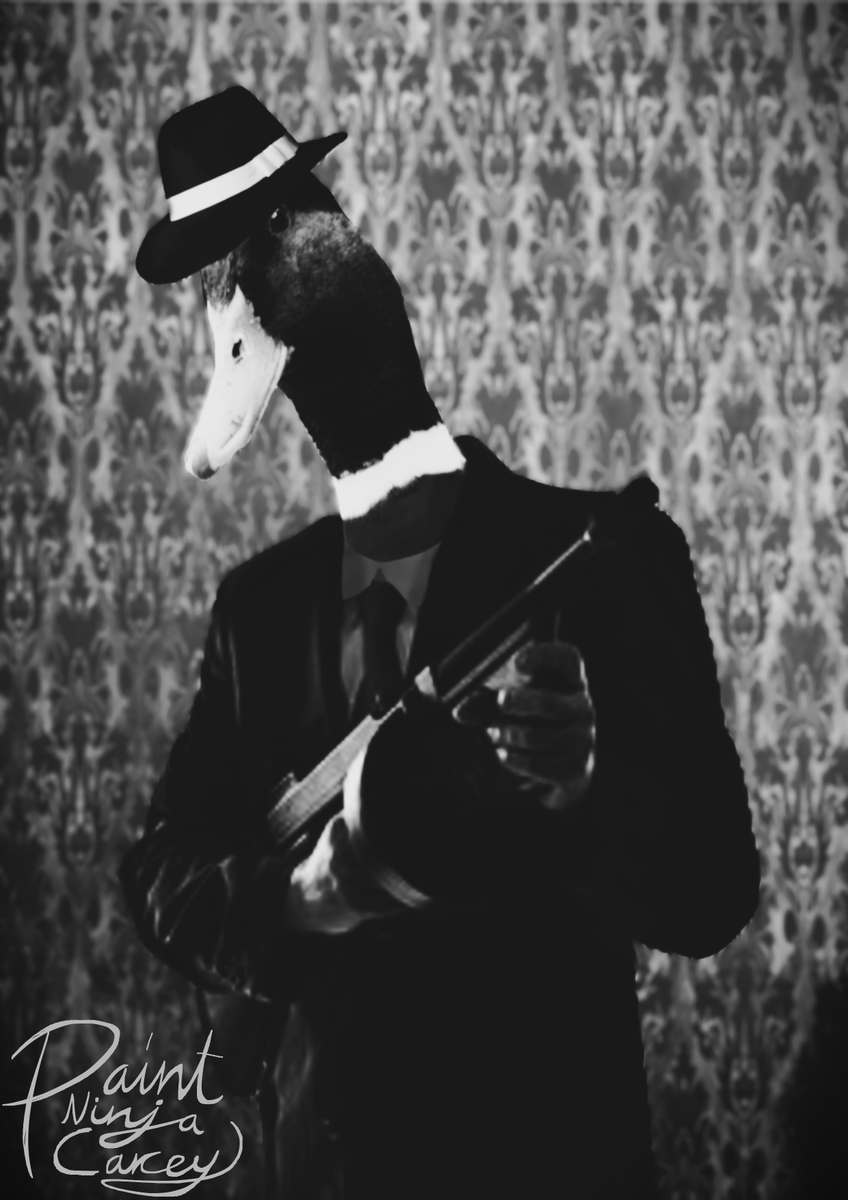 PaintNinjaCakey's tweet photo. Mafia Duck https://t.co/r0VXHxQLw2