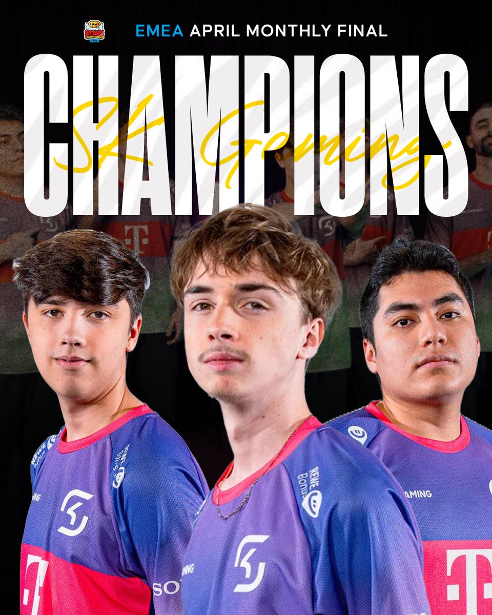 SK Gaming are your April Monthly Final Champions! 🏆🔥
In an intense 5-setter thriller, they edge out HMBLE 3-2 to take the crown!

What. A. Match. GGWP to both teams! 

#BSC25 #EMEA