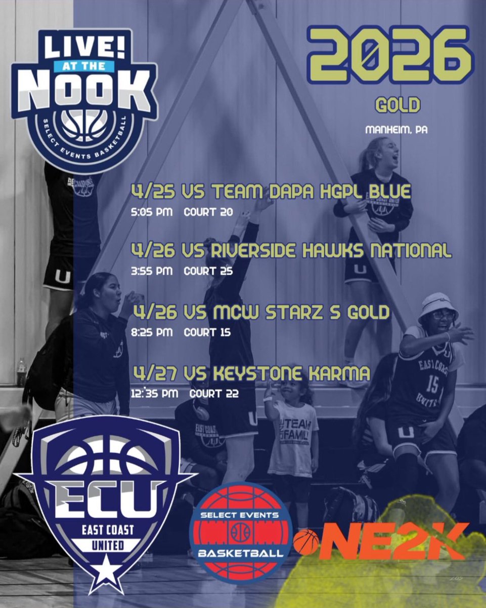 Yvette Brown (@yvetteb2026) on Twitter photo Hey coaches, very exciting week at LIVE AT THE NOOK! Please come out and watch my team and I play in Manheim, PA. Where we can showcase our talent. April 25-27
<a href="/ECunitedbball/">eastcoastunited</a> <a href="/NookBasketball/">SpookyNookBasketball</a> Hey coaches, very exciting week at LIVE AT THE NOOK! Please come out and watch my team and I play in Manheim, PA. Where we can showcase our talent. April 25-27
<a href="/ECunitedbball/">eastcoastunited</a> <a href="/NookBasketball/">SpookyNookBasketball</a>