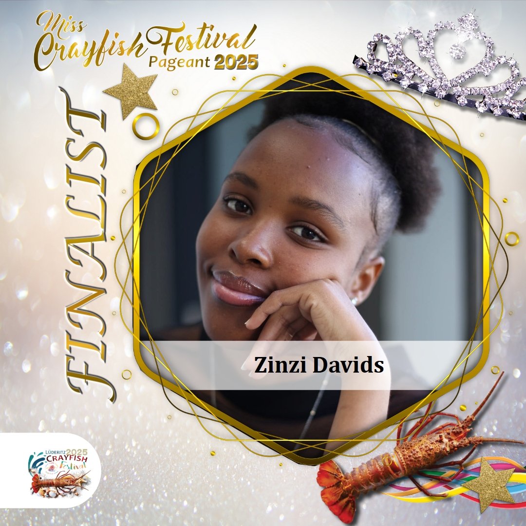 LuderitzCF2023's tweet photo. Introducing Zinzi Davids👑

Humble in spirit, bold in vision. She stands not above, but beside, Zinzi Davids, lifting others as she rises.

#2025LCF #BraveZinziRising #FinalistMsCrayfishFestival2025 https://t.co/BCfomUoFec