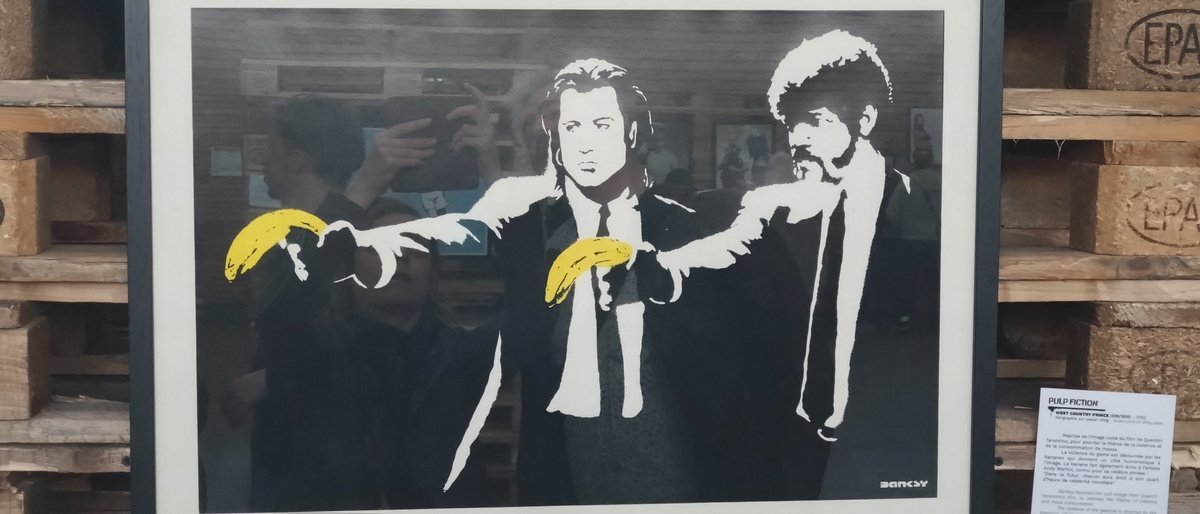 LFraiseberry's tweet image. Aujourd'hui c'était un jour assez spécial j'ai eu la chance de faire un expo passionnante sur #Banski et son travail en périphérie de Grenoble, Voici quelques clichés, en bonus il y avait un artiste Local OTIST 🤩