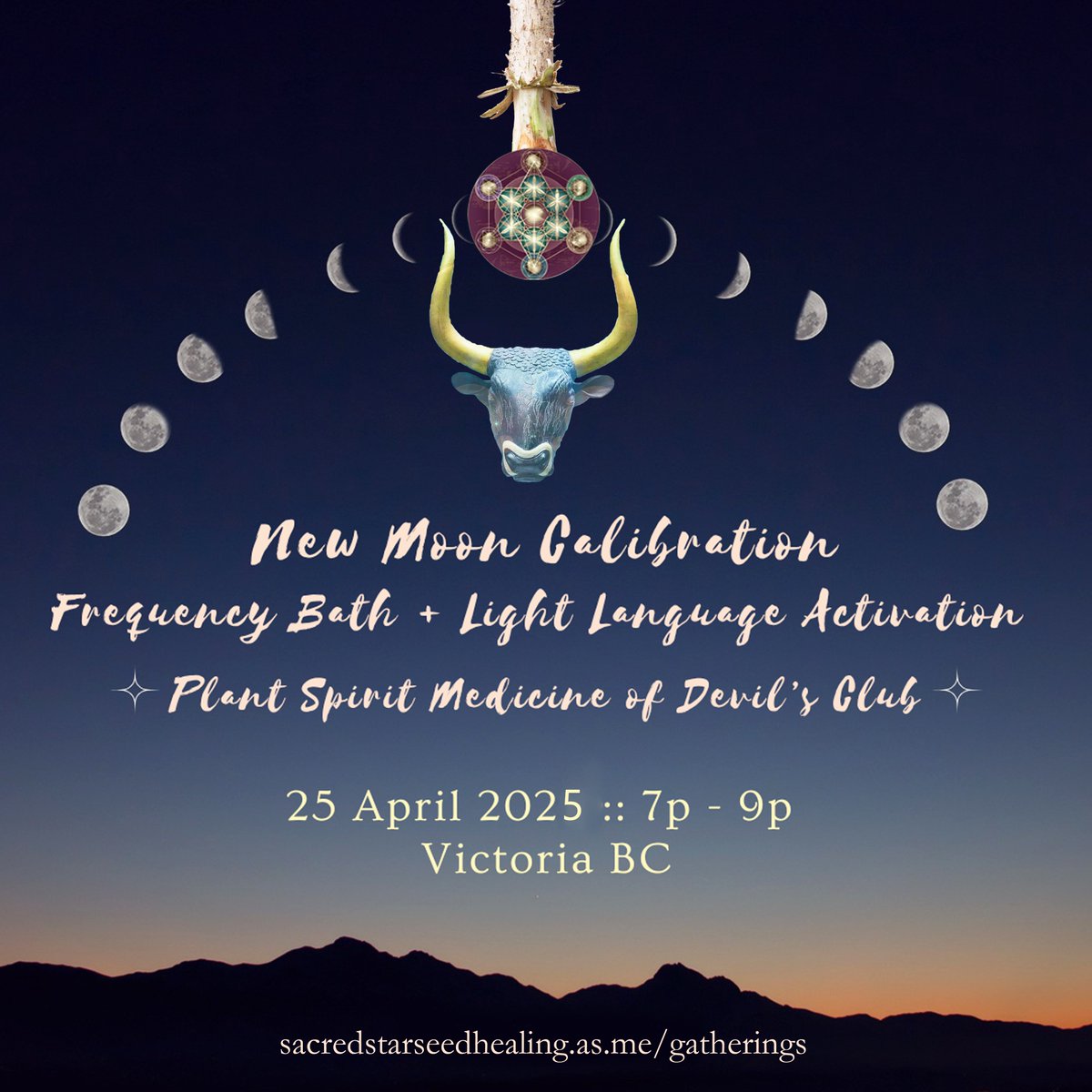 TheCosmicMssngr's tweet image. :: Frequency Bath &amp;amp; Light Language Activation ::

New Moon in Taurus Calibration &amp;amp; Plant Spirit Medicine Devils Club

Fri, April 25th :: 7p - 9p
sliding scale :: $66 / $77 / $88
register :: SacredStarseedHealing.as.me/Gatherings

#gathering #lightlanguageactivation #lightlanguage #astral