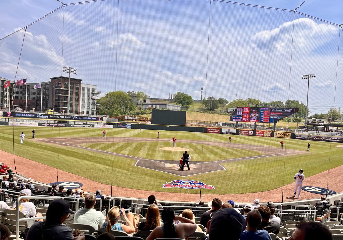Beautiful day ⁦<a href="/smokiesbaseball/">Knoxville Smokies</a>⁩! What a fantastic stadium. ⚾️