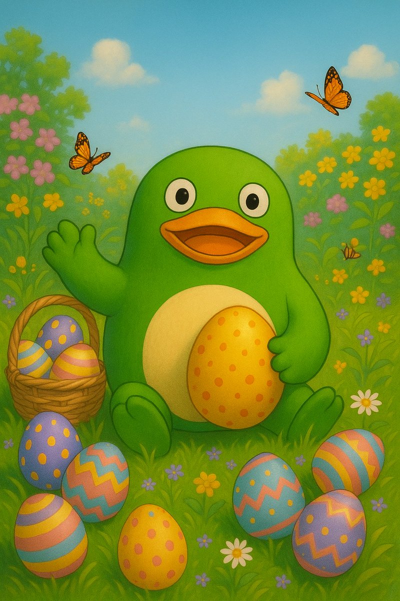 Abayarde_Lunc's tweet photo. This adorable green Pixar-style character is here to share the joy of Easter with a basket full of colorful eggs and a big smile. Who knew Easter could be so adorable? π @PlebmemeSOL $pleb #EasterVibes #SpringFun #CuteCharacters
6PaVHw2HR6ybTvPMXkLcGUF2A6Hiy857k8PQXkTnpump https://t.co/CYrZpMktdU