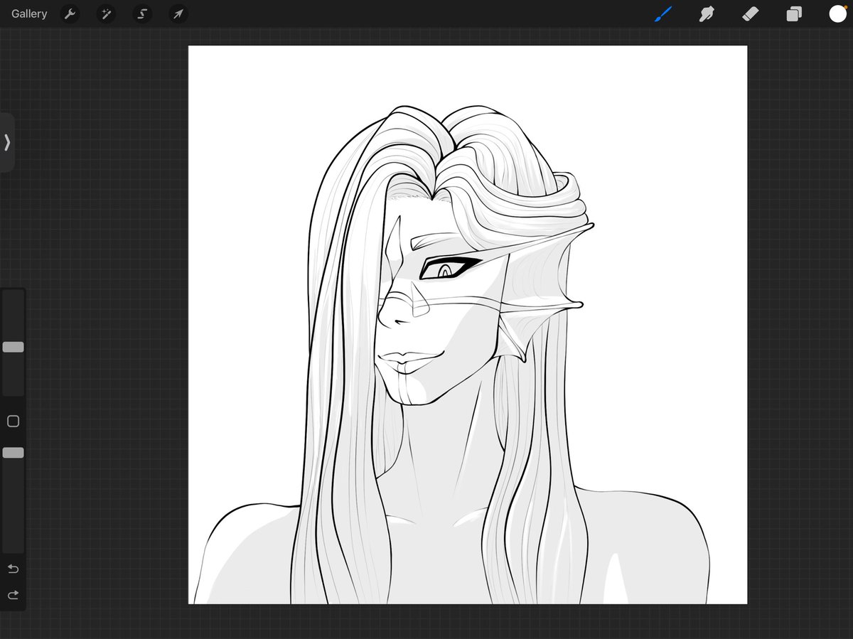 jaws_draws_'s tweet photo. Shadow practice! Still a WIP though. Got a new lineart pen that I tried as well. Not completely used to it yet but til now I’m very happy with it. https://t.co/A3kz8Jw5vm