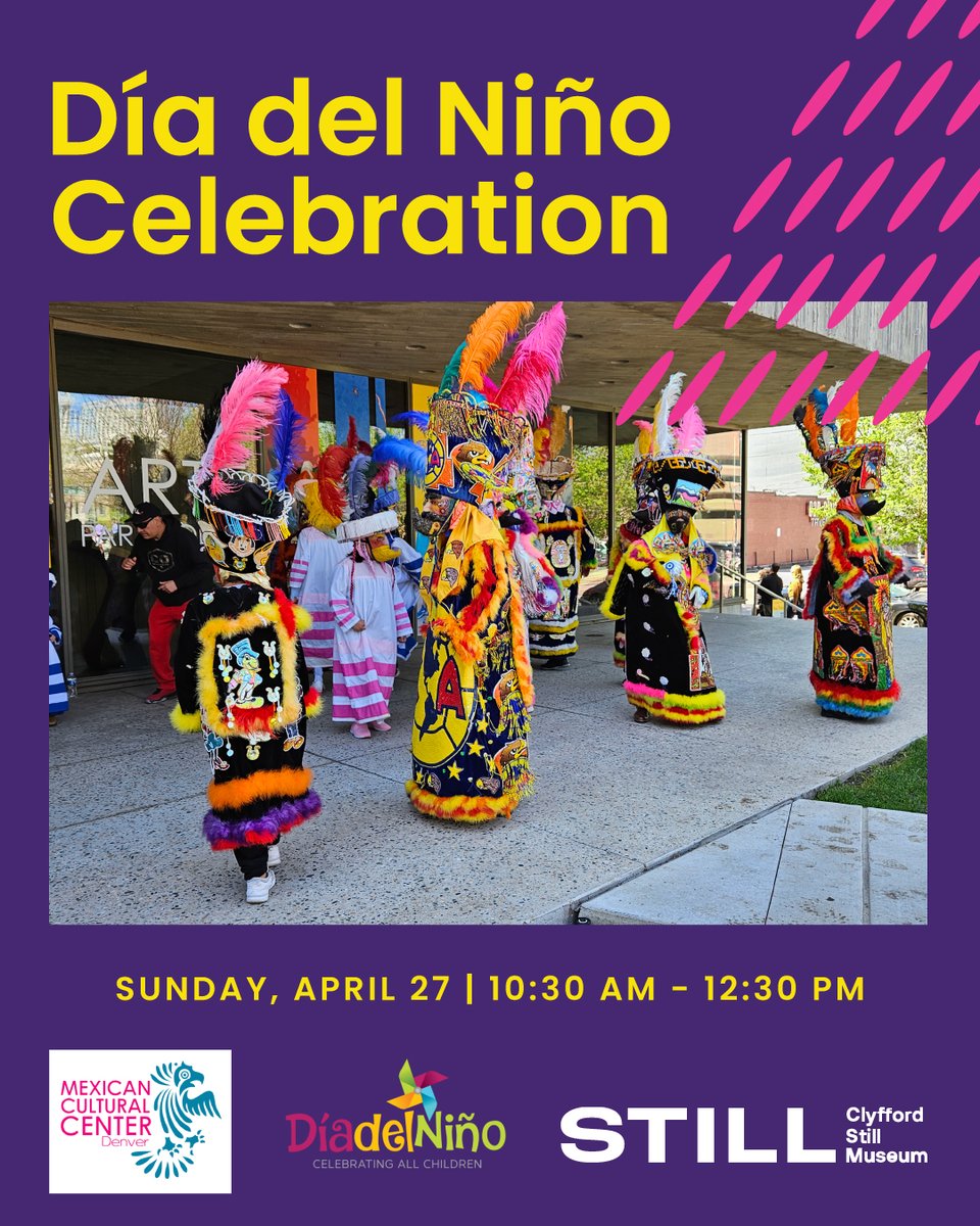 Celebrate Children and Culture this Sunday! 
Join us next Sunday, April 27 for a joyful morning honoring children across the globe during Día del Niño at the Clyfford Still Museum!

Enjoy art-making, seed bomb crafting, and live performances!

learn more: clyffordstillmuseum.org/events/dia-del…