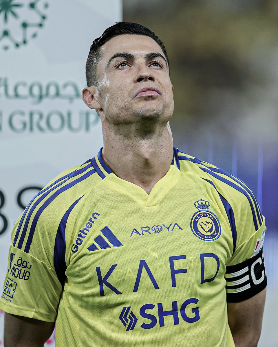 ESPNFC's tweet photo. When you realize Cristiano Ronaldo has only won four league titles in 16 years 😳

Al Nassr are eight points off the leaders, Al Ittihad, with six games to play 👀 https://t.co/bO6GOxHBT8