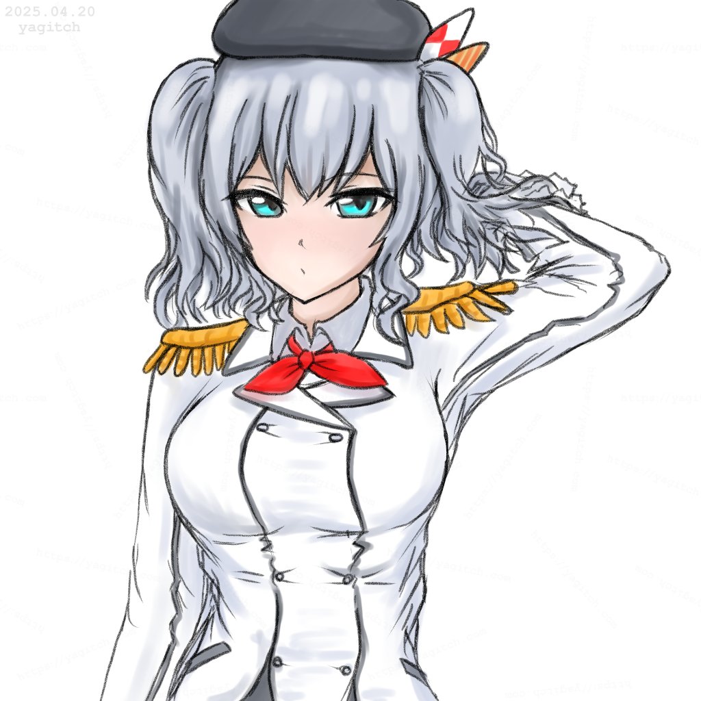 艦これ「#艦これ版深夜の真剣お絵描き60分一本勝負#艦これ版真剣お絵描き60分一本勝負_」|yagitch（やぎっち）6/28神戸-石畳16のイラスト