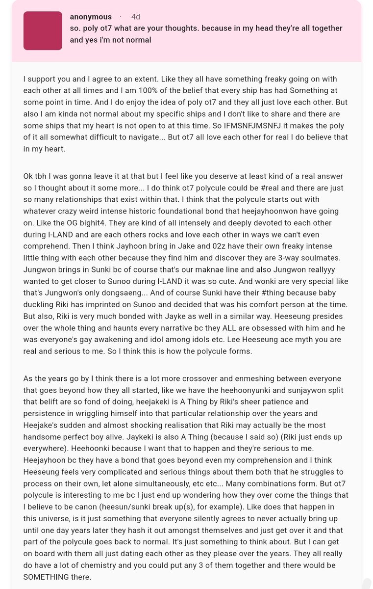 jaevanly's tweet photo. #askjam so. poly ot7 what are your thoughts. because in my head they're all together and yes i'm not normal — I support you and I agree to an extent. Like they all have something freaky going on with each other at all times and I am 100% of the... https://t.co/ZoTRH5DcbF https://t.co/njw19h6Qf9