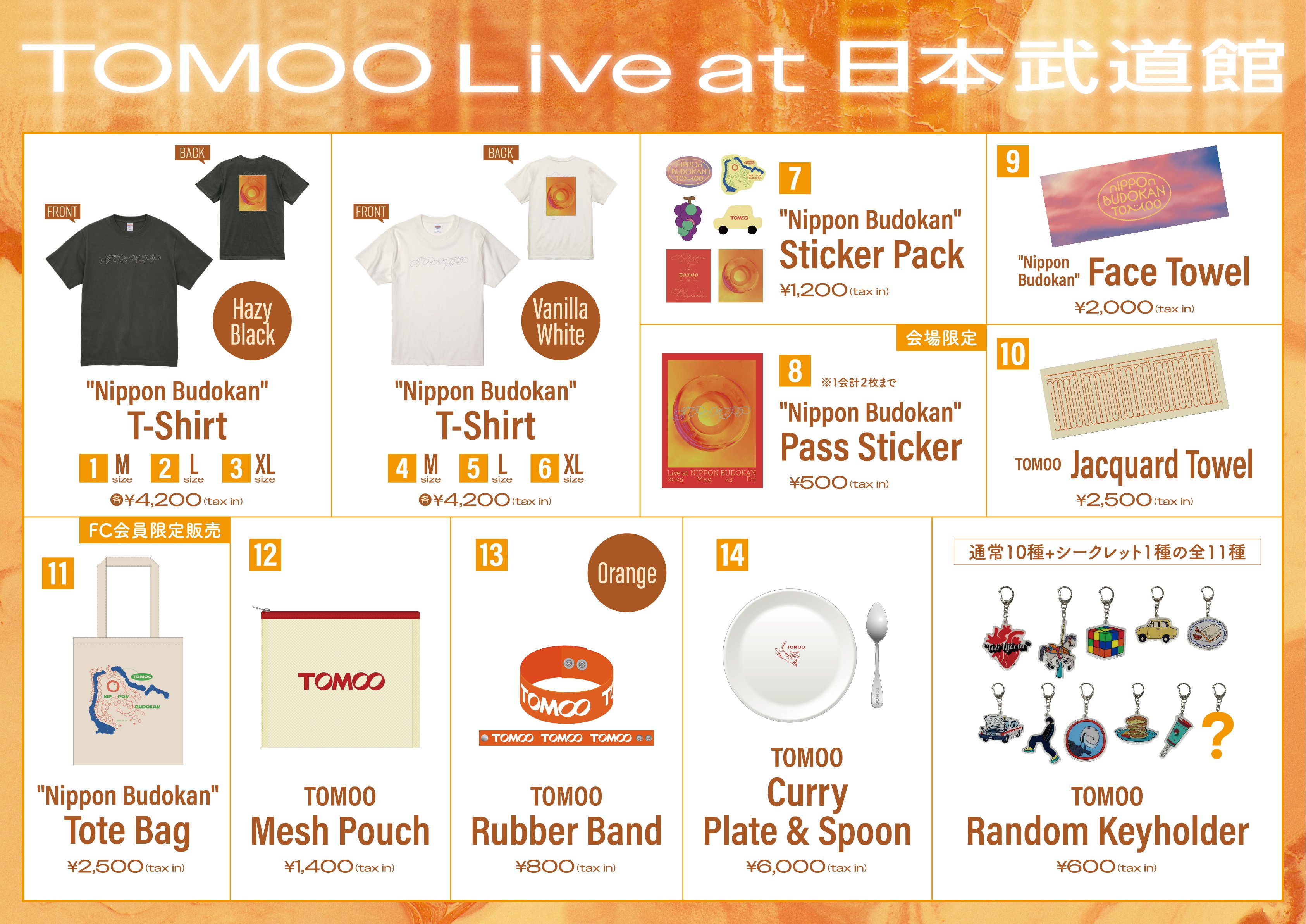 TOMOO Live it 日本武道館 グッズ キーホルダー シークレット ⑦