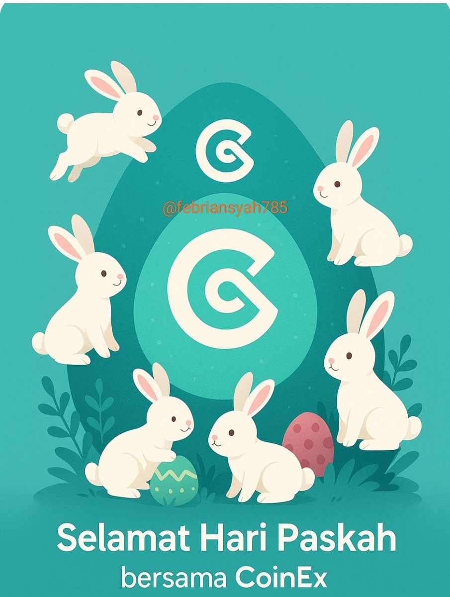 febriansyah785's tweet photo. @CoinExIndonesia ✨ Selamat Hari Paskah! ✨🐰
Terimakasih atas kesempatannya 🙏
#BunnyEggWars
#CoinExPaskah https://t.co/5raftSFs8x