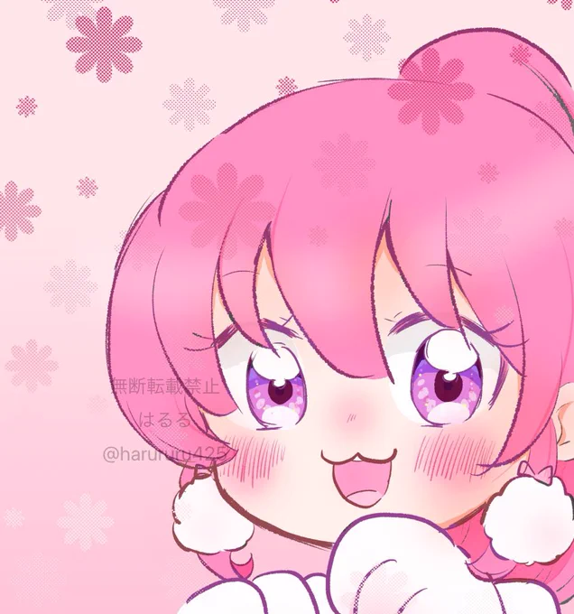 わんこめぐみちゃんで参加させて頂きました!わんこ衣装可愛くて大好き!!素敵なアンソロありがとうございました!! #ハピチャかわルンルンアンソロ 