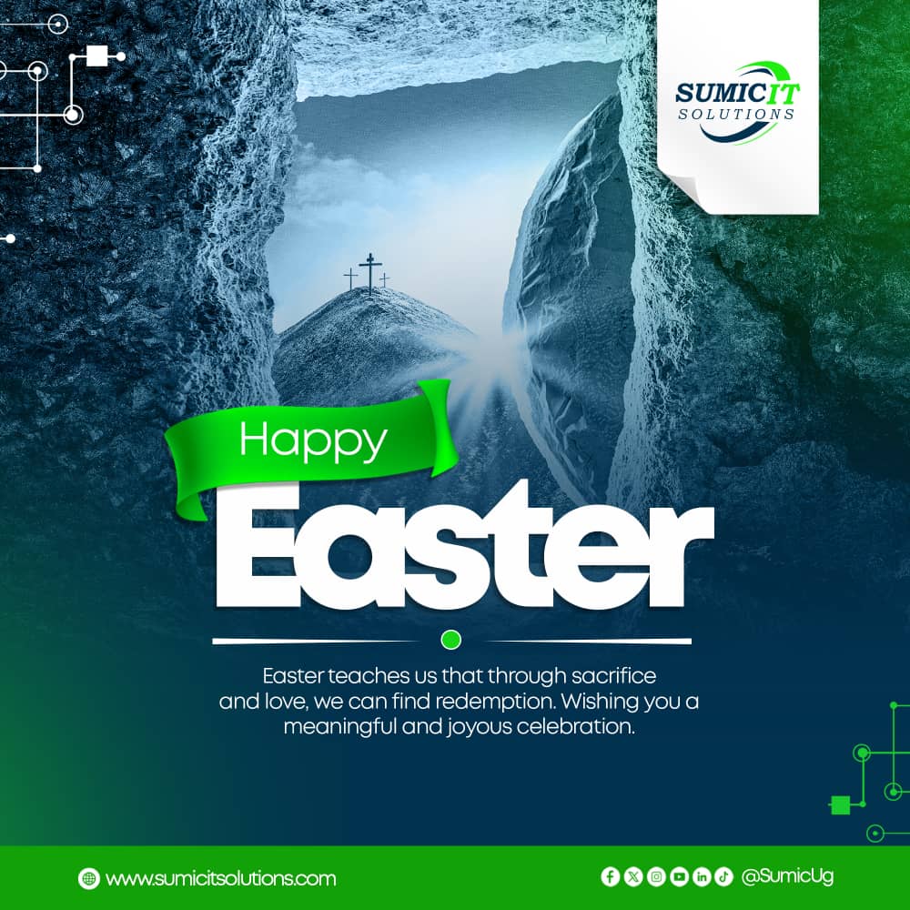 MuhiJose's tweet photo. Happy Easter from @SumicUg good people of God
Explore More;
https://t.co/QstY6j7apa
#VisitSumic #sumicITsolutions
Graphics By;
@MuhiJose https://t.co/ruSPIhB0HP