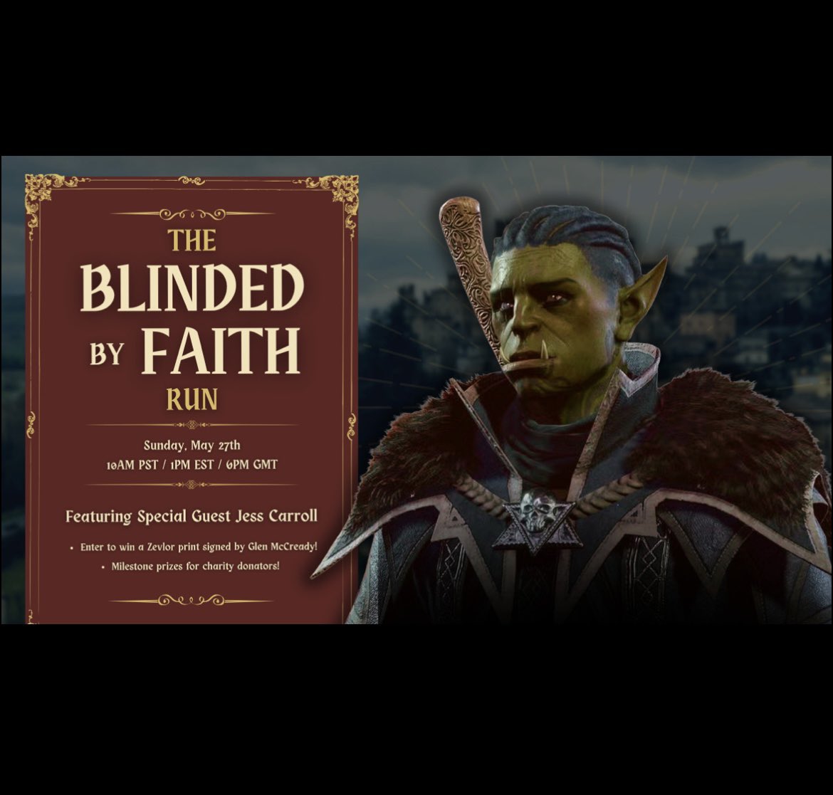JessCarrollActs's tweet photo. Uh-oh! Here we go! Double Whammy Sunday April 27th! Not one, but TWO chances to catch me making a tit out of myself while raising money for charity! Please come and laugh at me! 5:30pm UK for Game Changers & 7pm UK for Chimera and the Blinded by Faith run 🫶 #zrell #BG3 #twitch https://t.co/evoH4yPjol