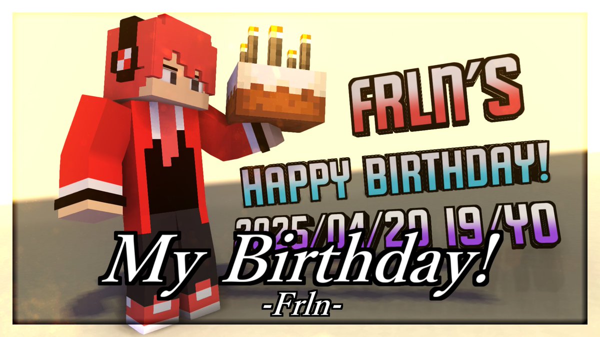 frln_tw's tweet photo. 最新動画投稿しました！

今日で19歳になったああああああ / MY HAPPY BIRTHDAY!! ❤ 19/yo https://t.co/NLeDieCu3I @YouTubeより https://t.co/DJWcZjDTIk