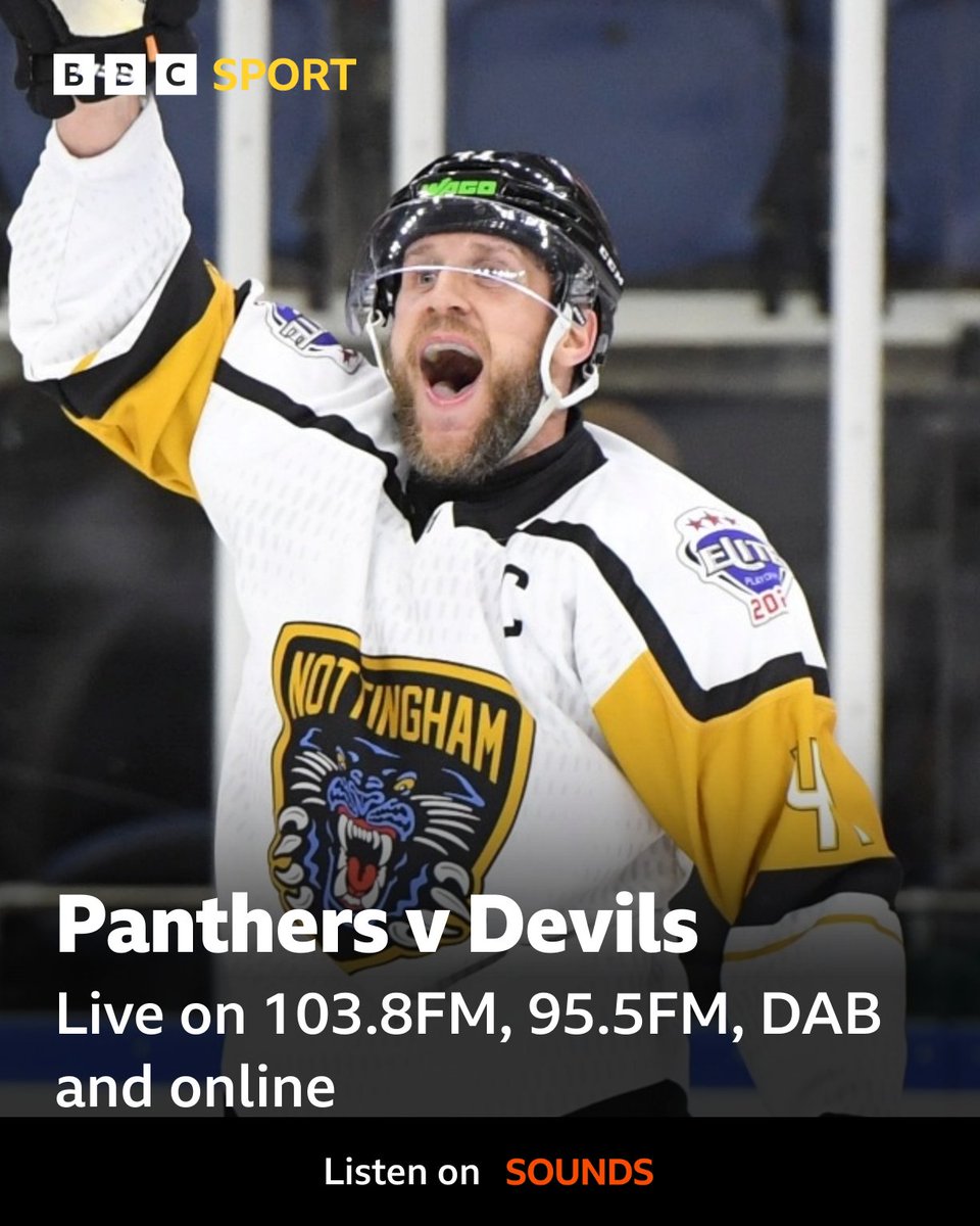 We are ready to go in the play-off final!

Chris Gadsby and Dan Green will bring you every moment live on <a href="/bbcrns/">BBC Nottingham Sport</a> and online.

Pic: <a href="/PanthersImages/">Panthers Images</a> 

#panthersnation 0-0 Devils 

Listen live here 👇
bbc.co.uk/sounds/play/li…