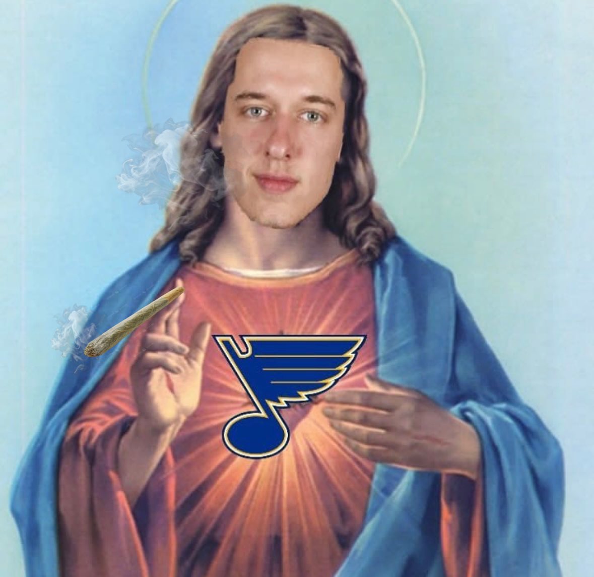 STLBluesViews's tweet photo. He is risen…and ready to rebound tomorrow. #STLBlues https://t.co/4c7yil3rWY