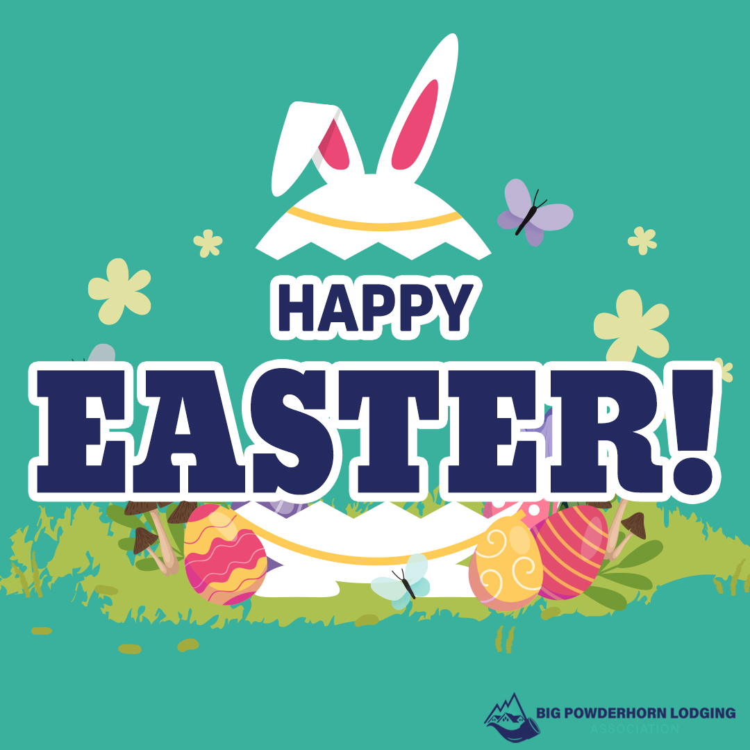 BPLodging's tweet photo. 🌸🐣 Happy Easter from Big Powderhorn Lodge!

Wishing you a wonderful day full of sunshine and good times. We’re looking forward to the warmer days ahead—see you this spring and summer! 🌄

#HappyEaster  #bigpowderhorn #spring  #mountainadventures https://t.co/Xh6l0Yssih