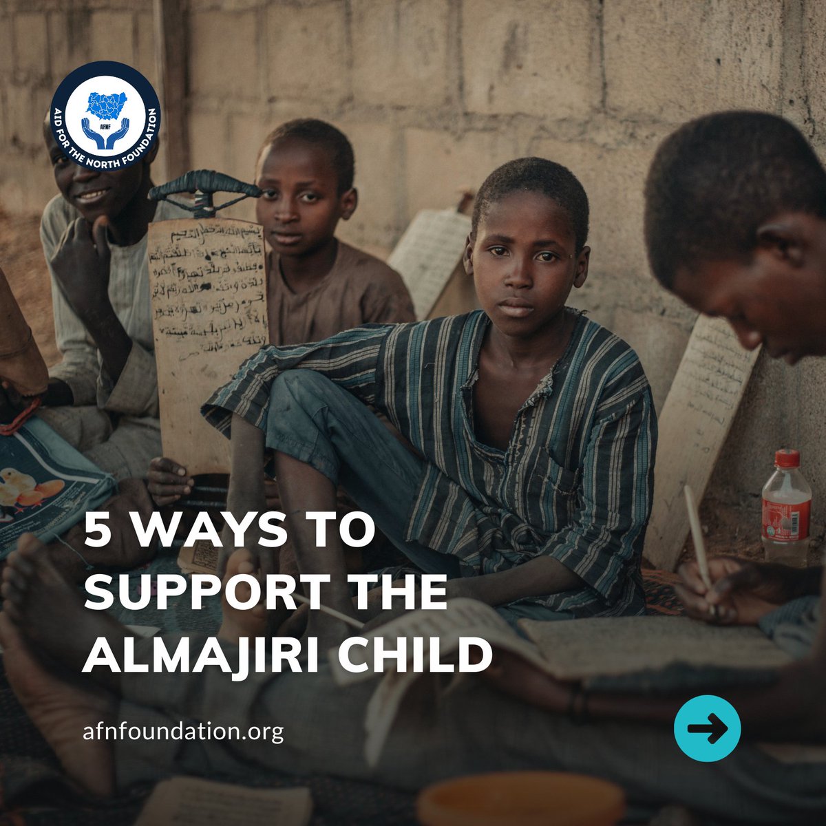 afn_foundation's tweet photo. 1/2 The Almajiri children of Northrn Nigeria deserve more than pity—they deserve opportunity. By supporting education access, meal programs, and reintegration efforts, and donating clothes or volunteering to teach, we can transform their future from one of survival to one of hope https://t.co/FjwR7cG9pc