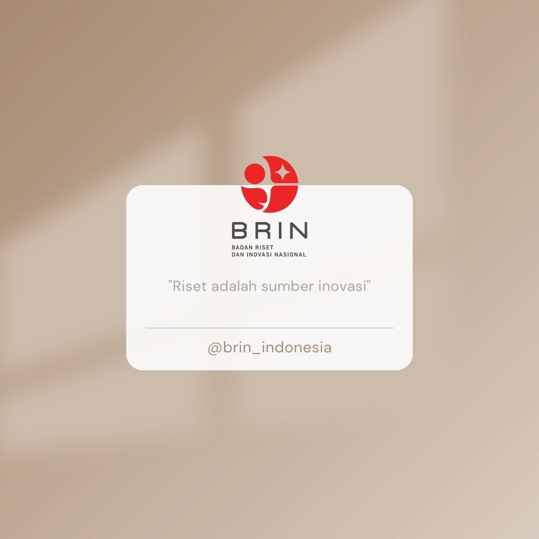 Riset adalah sumber inovasi

<a href="/HusniNoorrozaqi/">Achmad Husni Noorrozaqi</a> <a href="/agielsasongko/">Agil Sasongko Aji</a> <a href="/afiqnugroho/">Afiq Nugroho</a>
#BRINter4ksi #BRINsiapsinergi #BRIN4K4t4Inspir4si