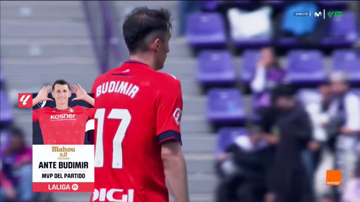 pablolopezru_'s tweet photo. Primeras palabras de MVP Budimir tras su doblete contra el Valladolid:

🗣️ “Antes de todo… ¡Feliz Pascua a todos!”

Hay que querer a Ante Budimir. https://t.co/tiqMs9MiWY