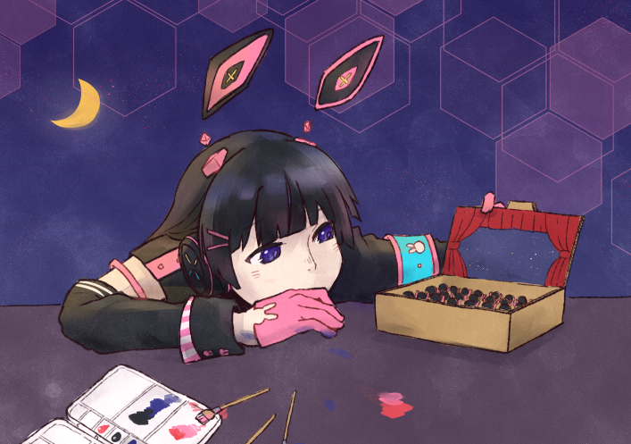 oruka2602's tweet image. 宇宙を作った女の子
#みとあーと