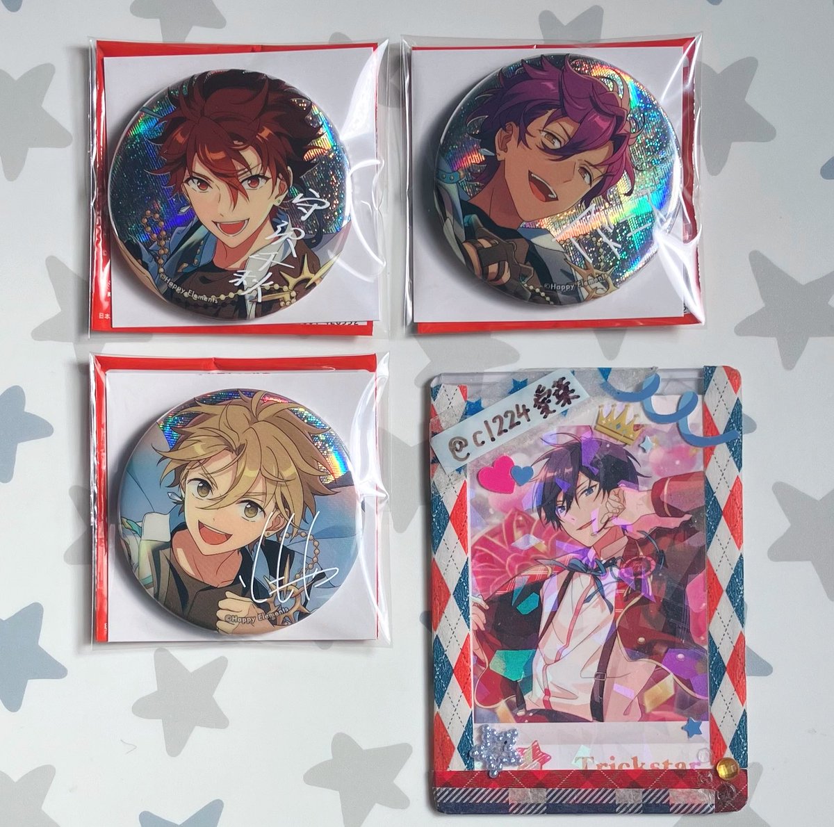 【譲渡】あんスタ 9周年 缶バッジ FLARE

譲：☆千秋 アドニス 友也

求：550円/点＋送料

☆はまとめての方優先
郵送のみ
別ポストのぱしゃっつとまとめてのお取引可
初回取引の方はリトリン一読のうえお声掛けをお願いいたします