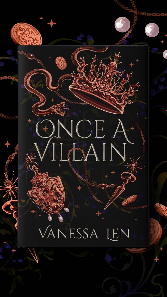 Cover illustration for Vanessa Len's 'Once a Villain'