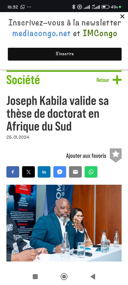 ndambun's tweet photo. @masika2008 @peroluwara1 @AugustinKabuyaT Pour défendre une thèse il faut déjà être détenteur d'un master degree ! https://t.co/822A75fJ5z