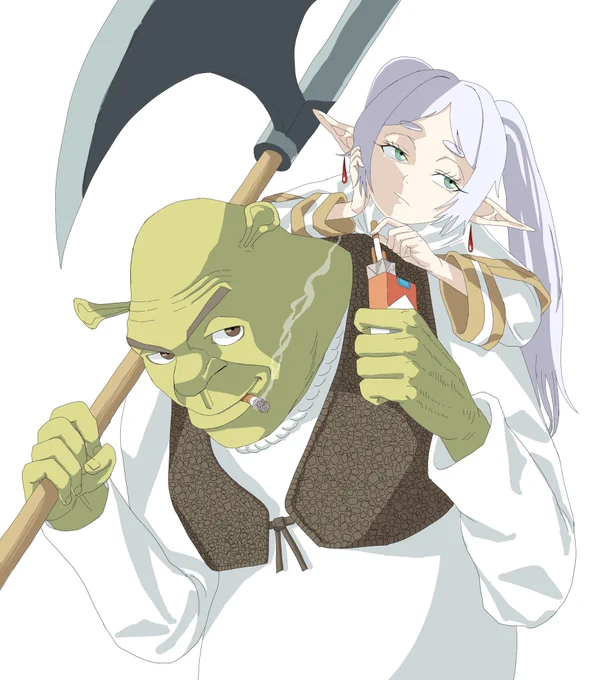 Frieren and Shrek #frieren #フリーレン