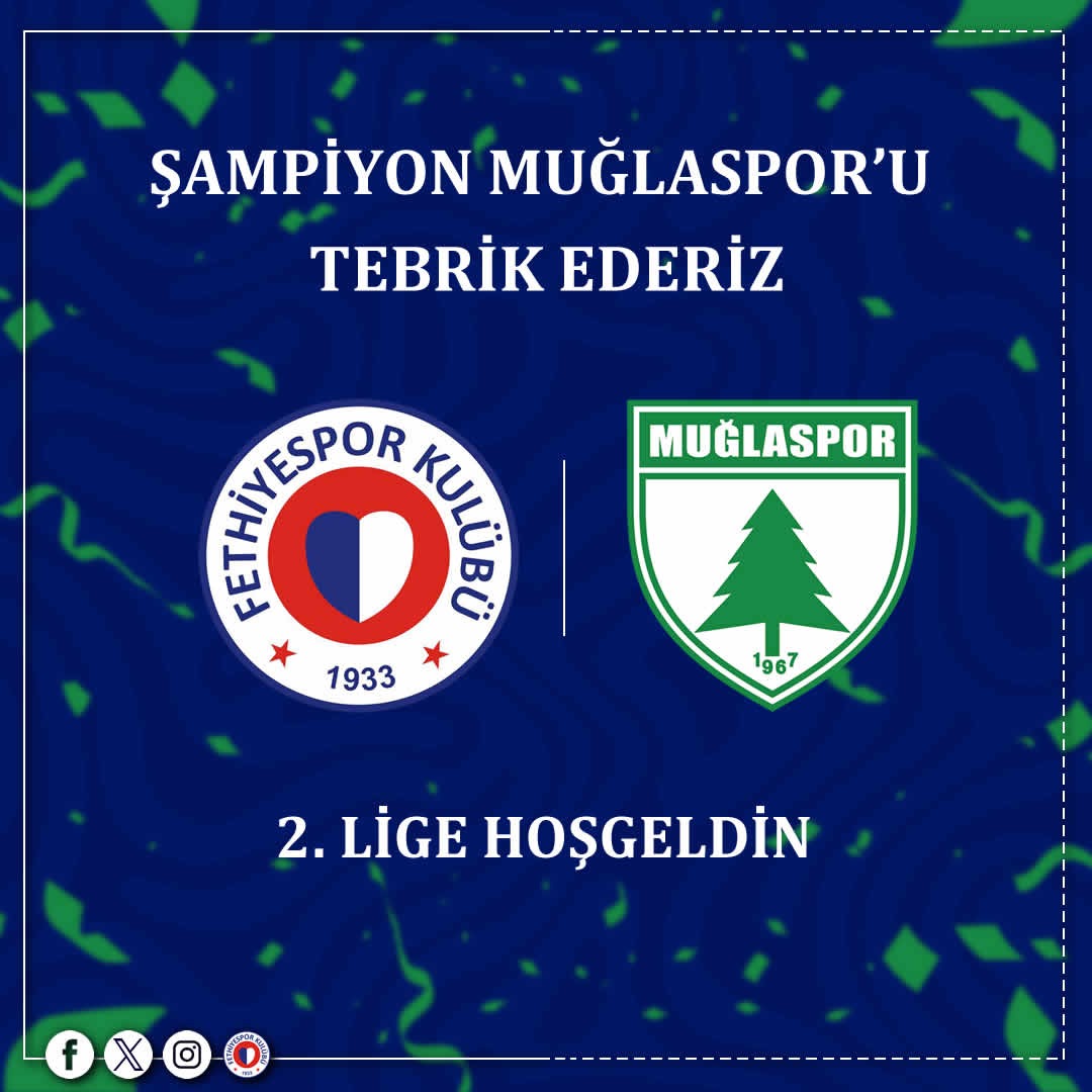 3. Ligde şampiyon olan Muğlaspor'u tebrik ederiz🏆
2. Lige Hoş geldin <a href="/muglasporkulubu/">muglasporkulubu</a>
