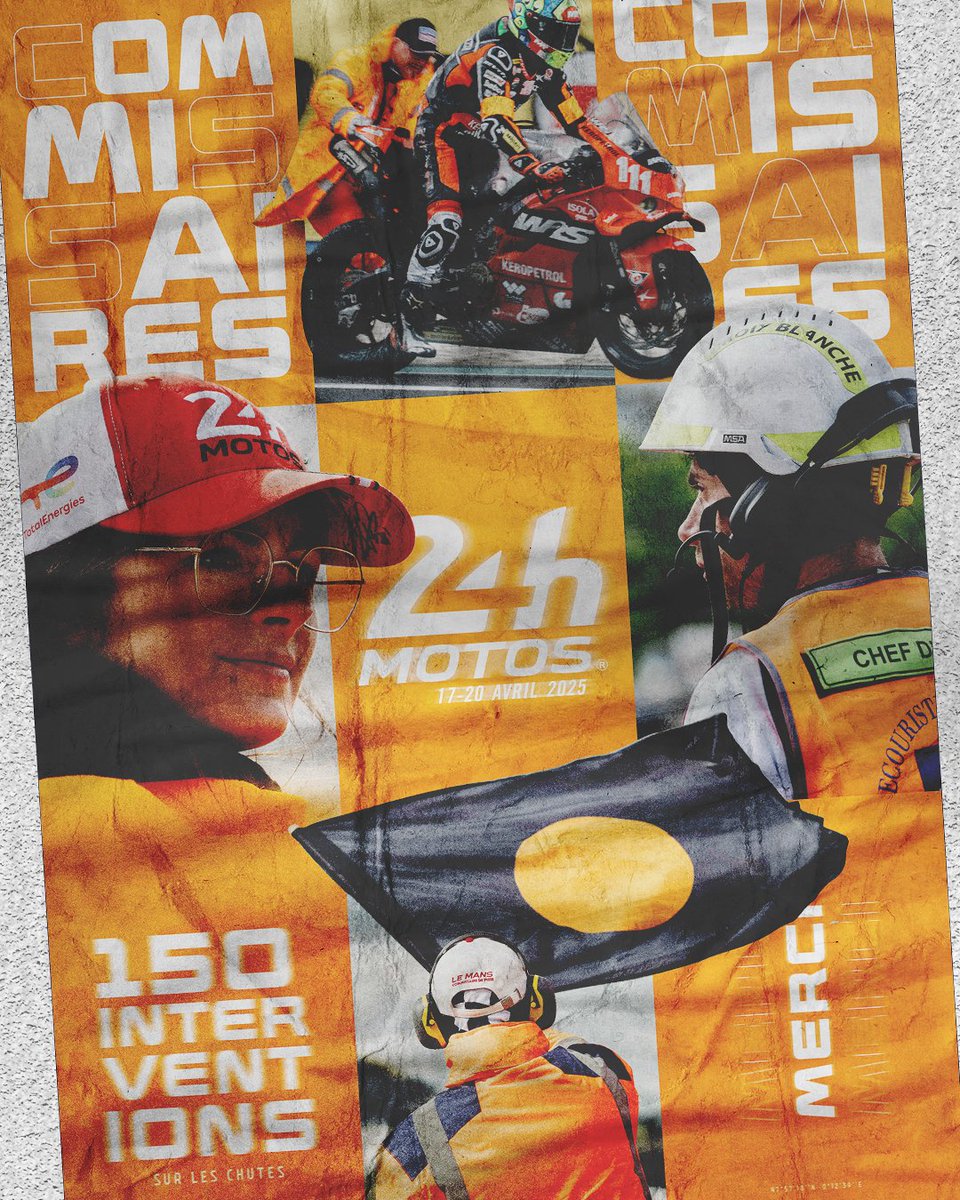24heuresmotos's tweet photo. 🙏 Un immense MERCI à nos commissaires !

Sur cette 48e édition marquée par une météo difficile, ils ont assuré plus de 150 interventions en piste, avec brio. 

24 heures de course : leur engagement est exceptionnel.

#24hMotos #FIMEWC https://t.co/cCL4nLRX6W
